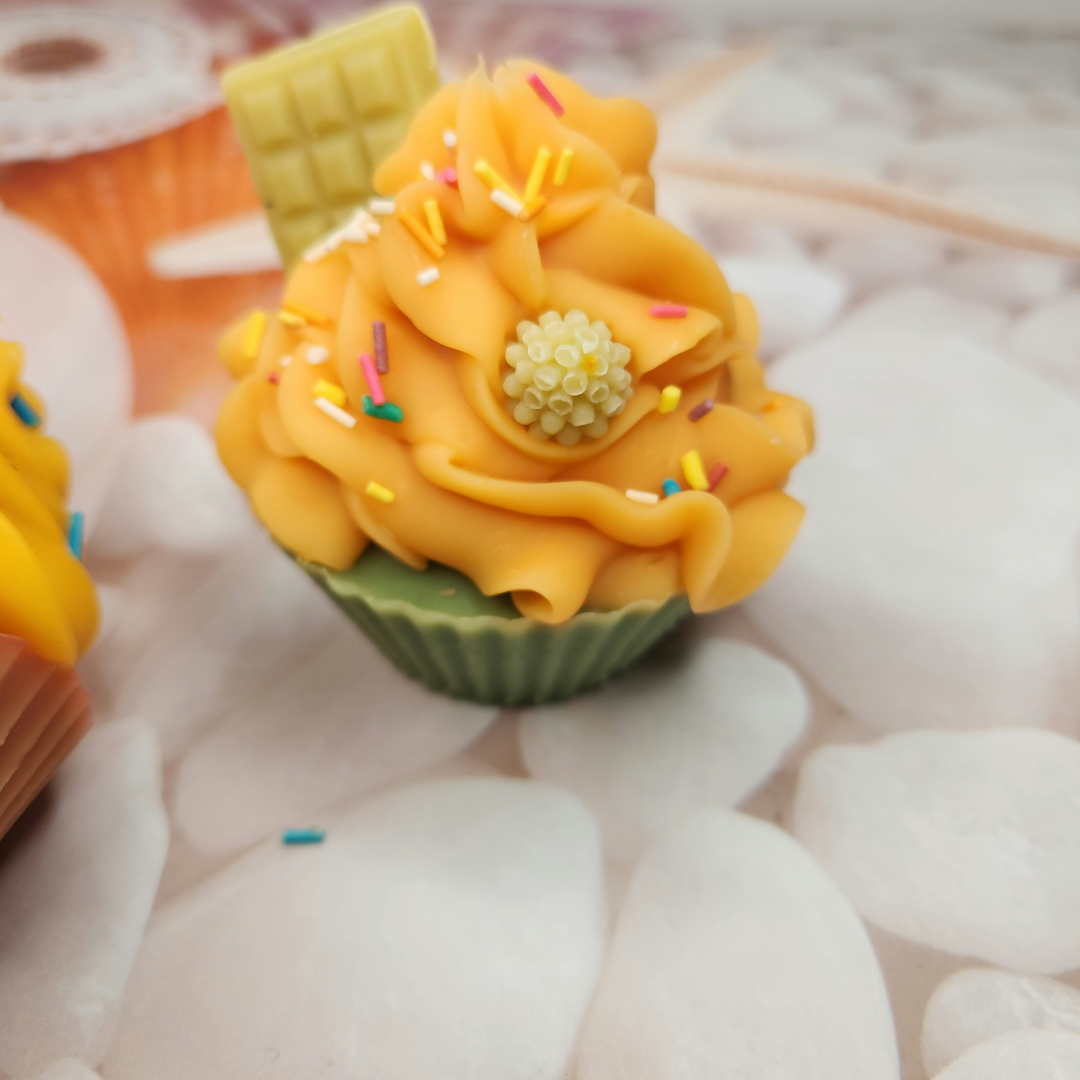 Fruit-Infused Natural Handmade Cupcake Soap -Single- The Bath Essence