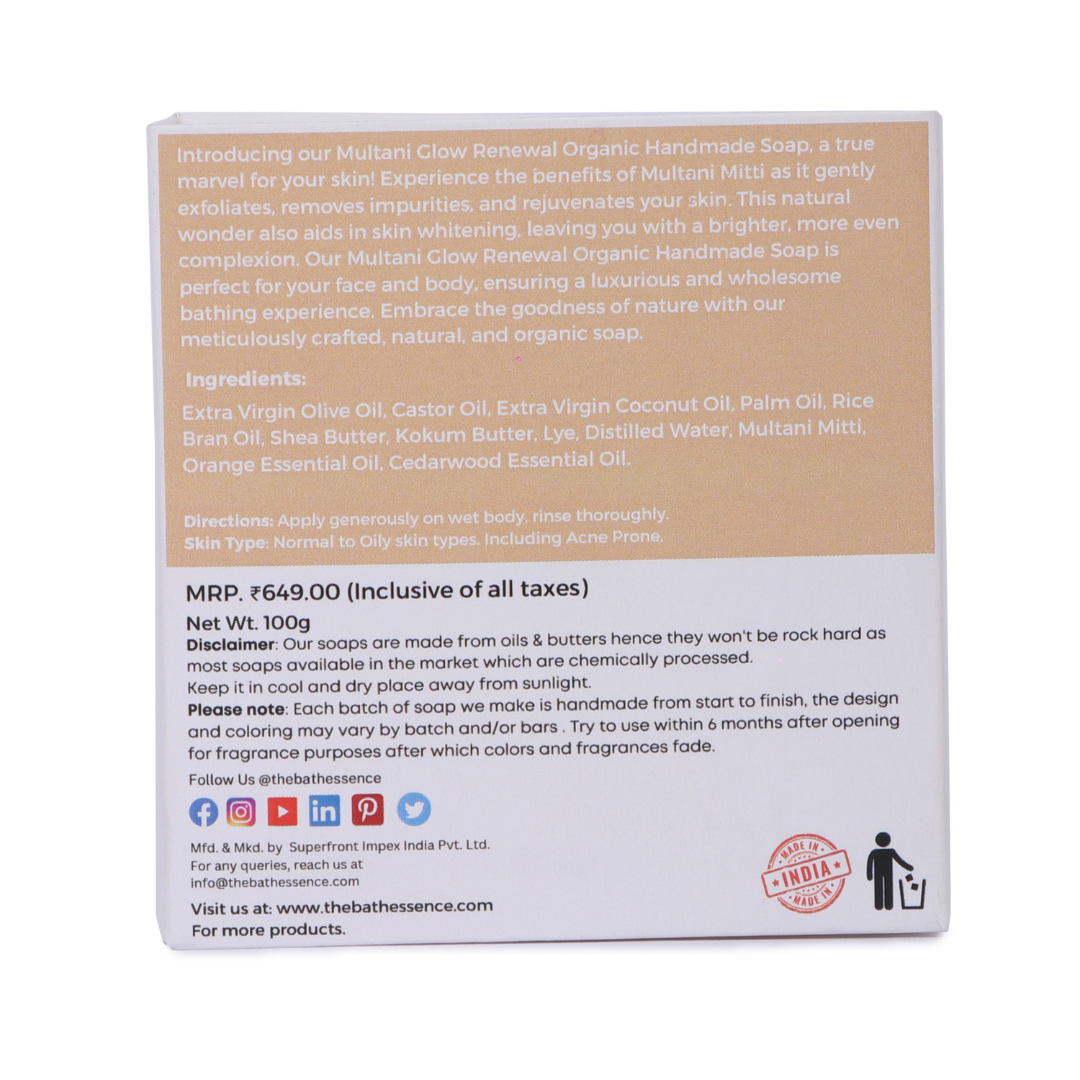 Multani Glow Renewal Organic Handmade Soap