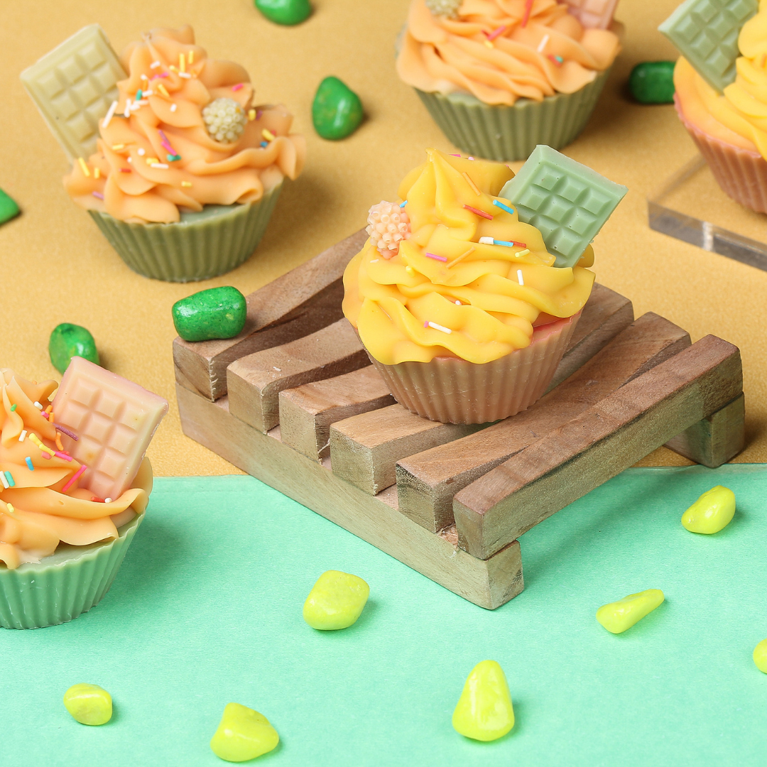 Fruit-Infused Natural Handmade Cupcake Soap - The Bath Essence