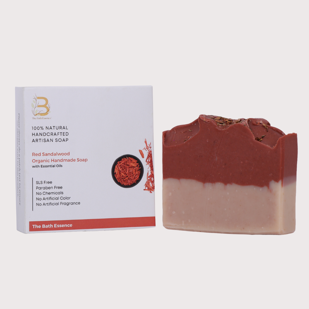 Natural Red Sandalwood Soap - The Bath Essence