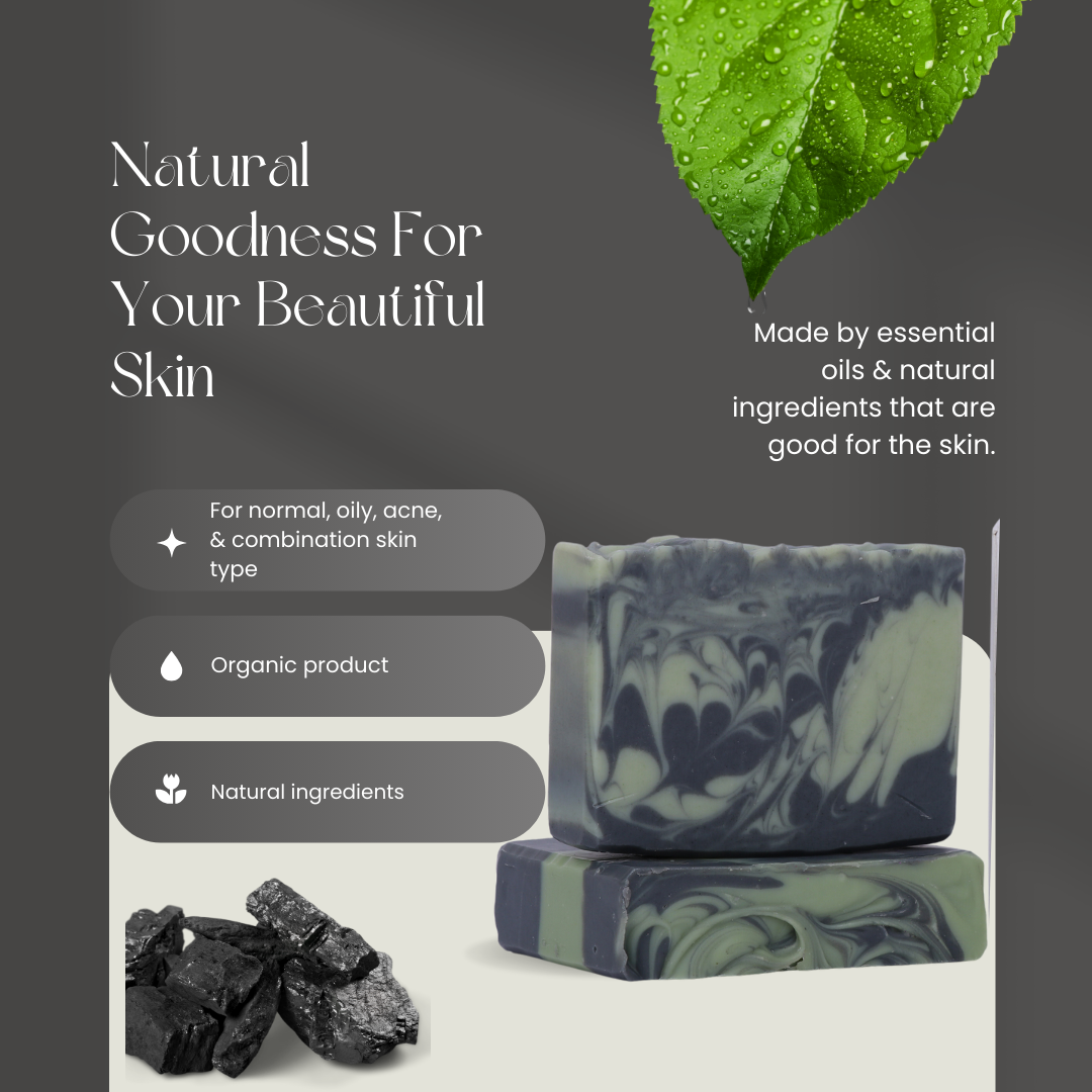 Natural Charcoal Soap - The Bath Essence