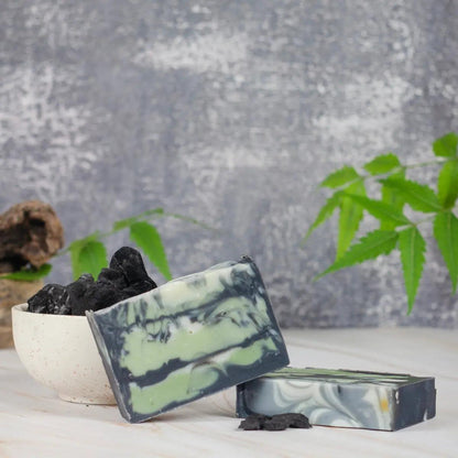 Charcoal French Green Clay Handmade Soap - The Bath Essence | creative two 