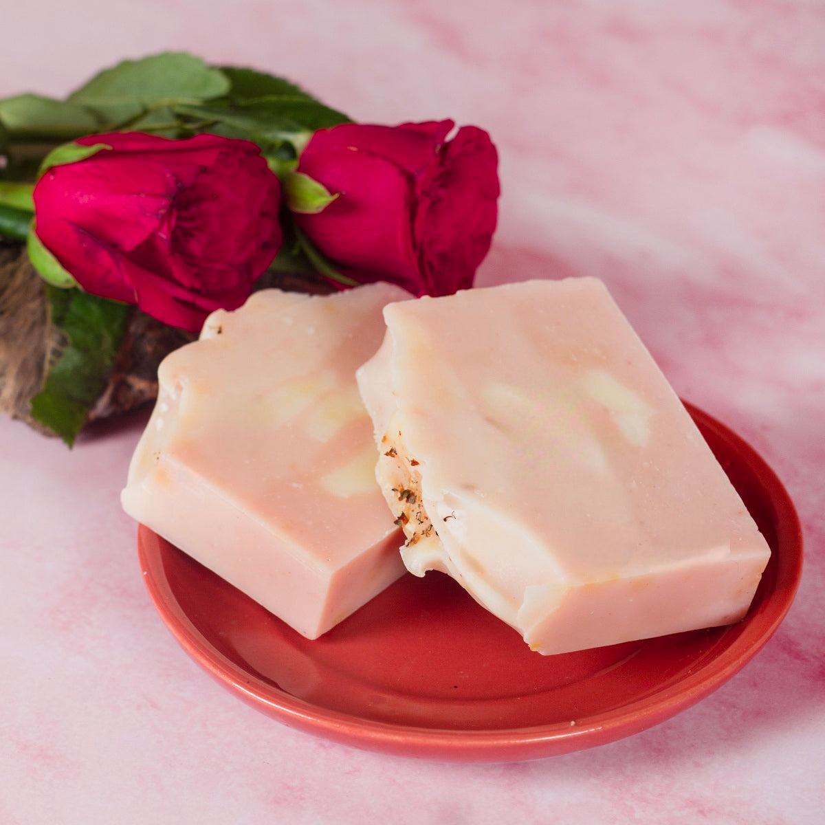 Blooming Rose Petals Organic Handmade Soap | Natural Soap | Creative Two | The Bath Essence