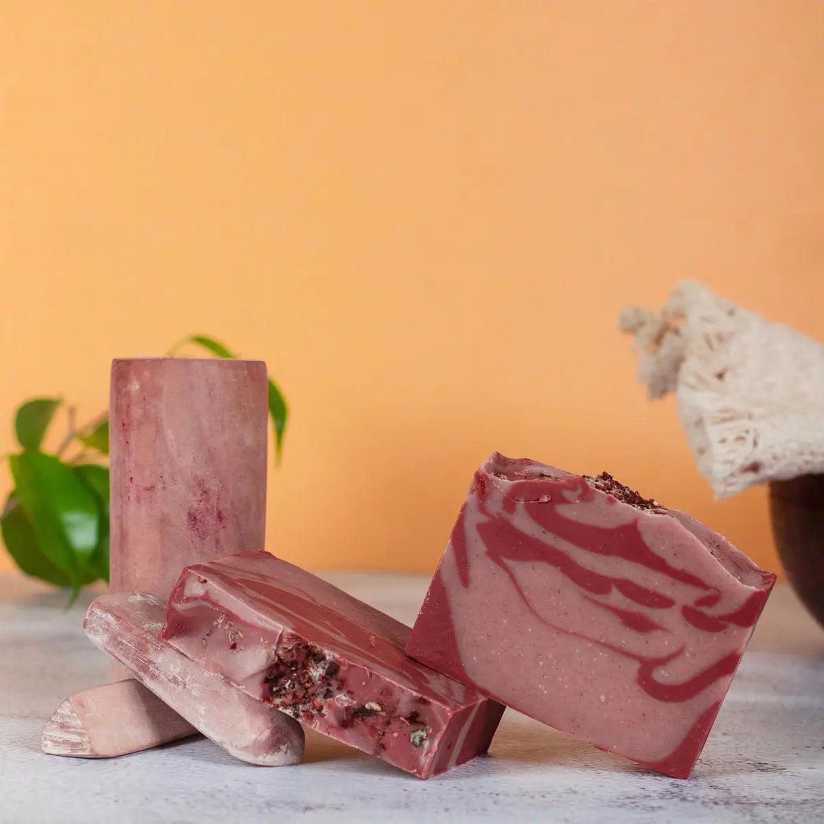 Natural Red Sandalwood Soap - The Bath Essence